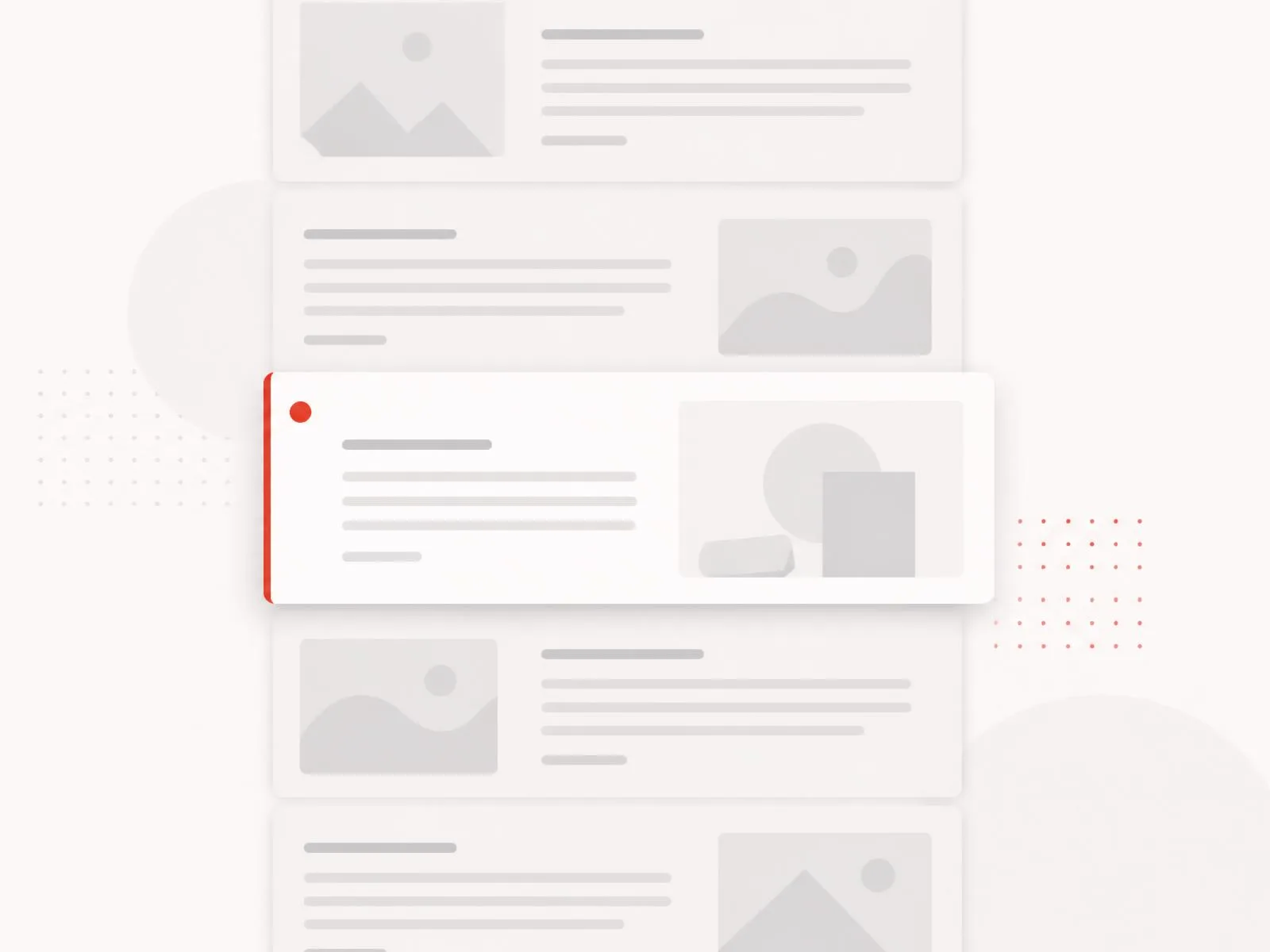 Editorial feed with a sponsored card blending into content
