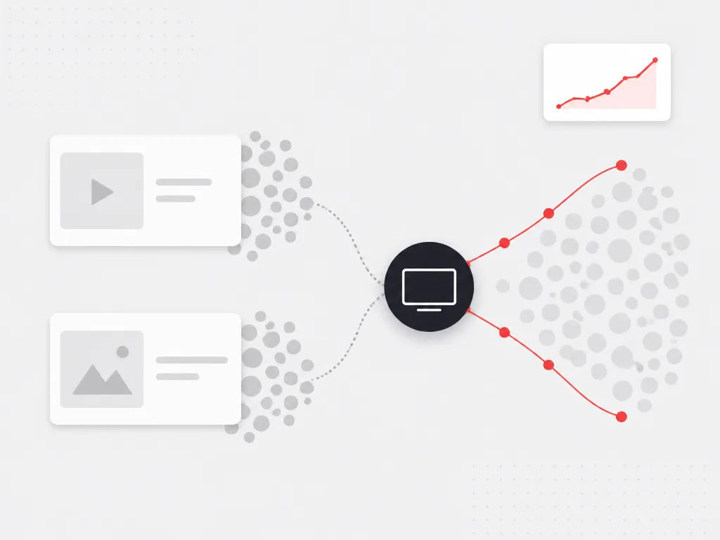 Existing media reach modules paired with a connected TV layer expanding into new audience space with a lift chart